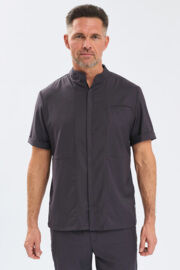 Рубашка мужская на молнии Тезис TZ700, графит, 58