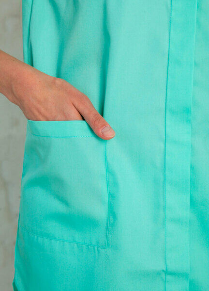 Рубашка женская на кнопках, аквамарин, 44 - фото 3