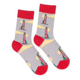 Носки женские, "Маяки", серый, 36-40