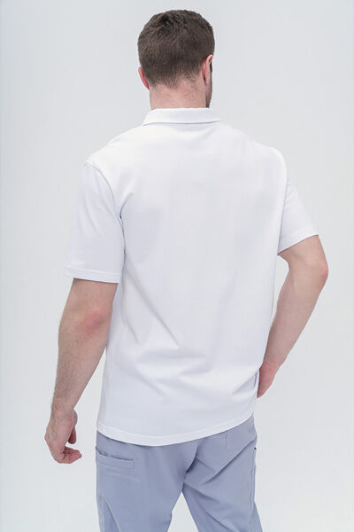 Поло мужское Osstem, белый, 56 - фото 3