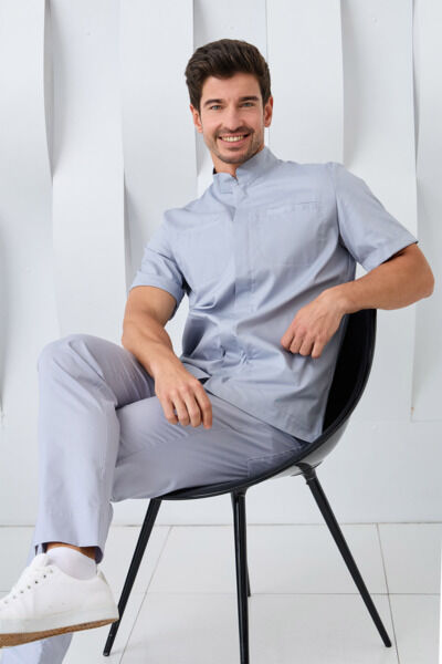 Туника мужская Dr. Nice, на молнии, серый, 50 - фото 4