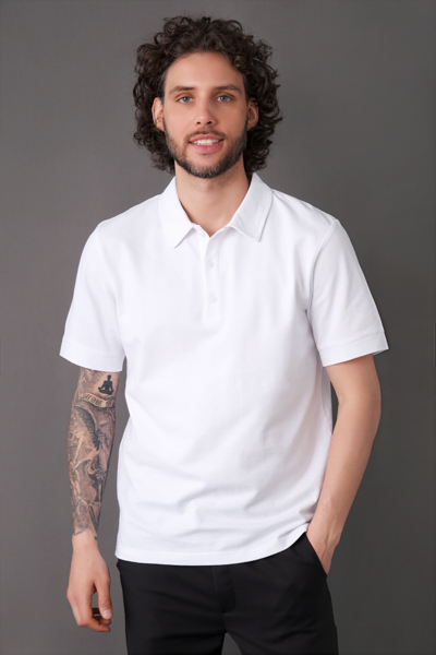 Поло мужское Тезис TZ550, белый, 48 - фото 0