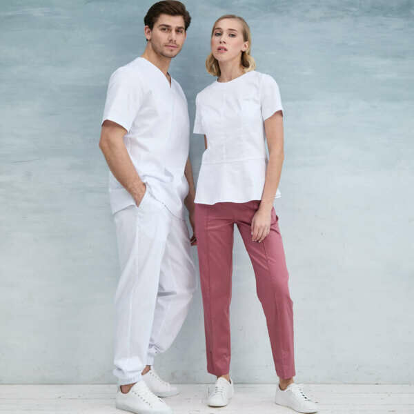 Брюки женские Dr. Nice «ШОВ», пыльно-розовый, 52 - фото 3