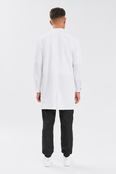 Халат мужской на кнопках Тезис TZ811, белый, 52 - фото 3