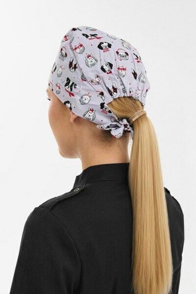 Шапочка медицинская Тезис TZ002, принт 