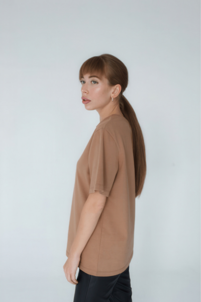 Футболка женская Тезис, бежевый, 44-46 - фото 1