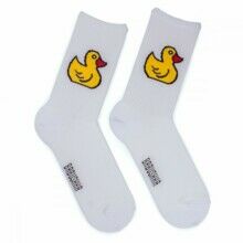 Носки женские, "Кря-Кря", белый, 36-40
