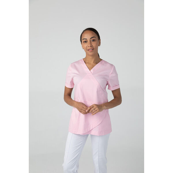 Туника женская Dr. Nice, короткий рукав, розовый, 52 - фото 3