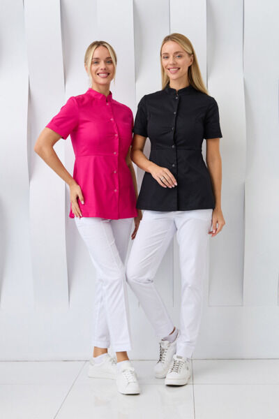 Туника женская Dr. Nice на кнопках, малиновый, 48 - фото 4