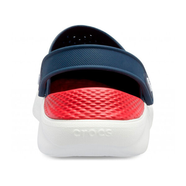Сабо CROCS LiteRide Clog, темно-синие с красным задником, 38-39 - фото 5