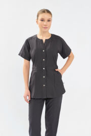 Рубашка женская Тезис TZ462, графит, 42