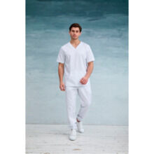 Туника мужская Dr. Nice с накладным карманом, белый, 48