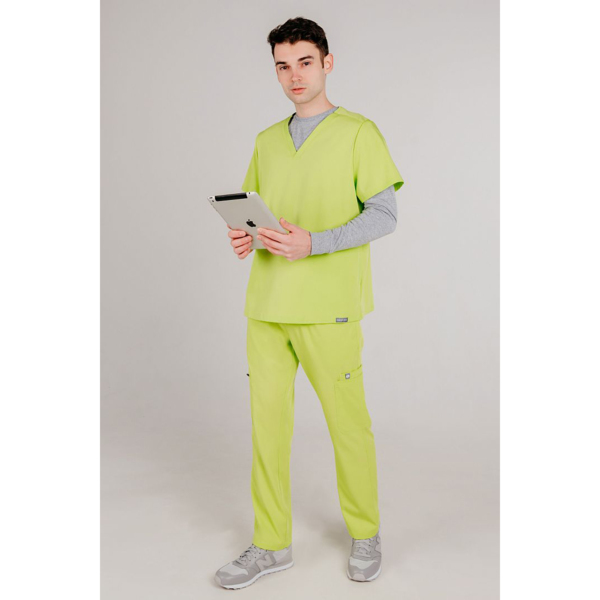 Топ медицинский мужской Steward, салатовый, S - фото 0