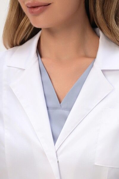 Халат женский 215 Ultra, длинный рукав, белый, 42 - фото 1