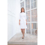 Платье Dr. Nice на пуговицах, белый, 42