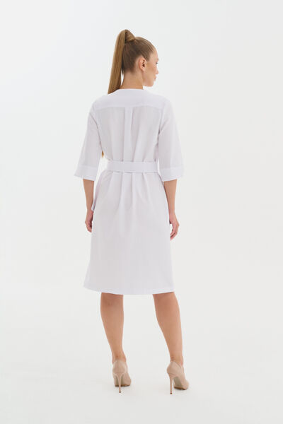 Халат-платье Тезис TZ150, белый, 42 - фото 2