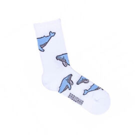 Носки женские, "Киты", белый, 36-40