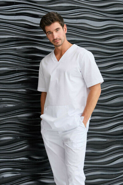 Туника мужская Dr. Nice с накладным карманом, белый, 50 - фото 2
