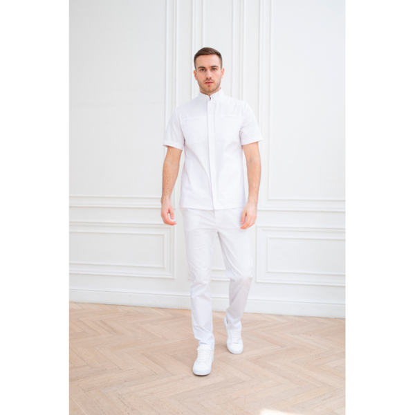 Туника мужская Dr. Nice, на молнии, белый, 58 - фото 1