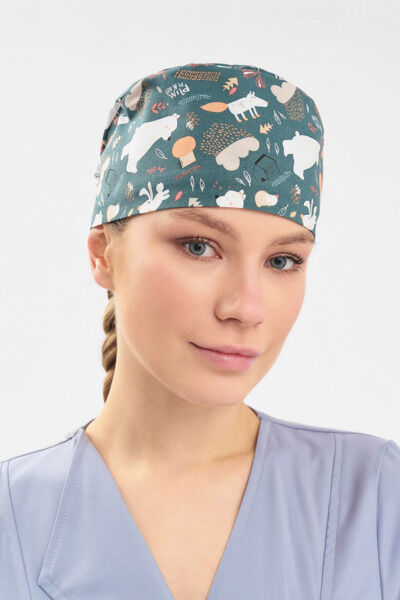 Шапочка медицинская Тезис TZ002, принт 
