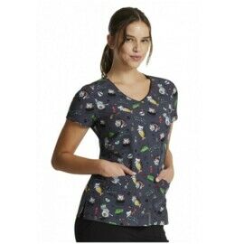 Топ женский Dickies DK852, принт "Meow", серый, XS