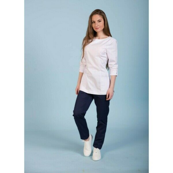 Туника женская Dr. Nice с молнией сзади, белый, 40 - фото 0