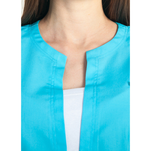 Туника женская, белый-голубой, 50 - фото 3