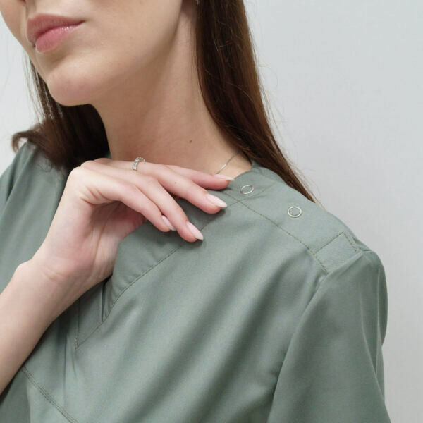 Туника женская Тезис TZ300, оливковый, 54 - фото 3