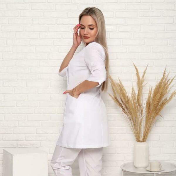 Халат женский 200ТСА, белый, 44 - фото 2