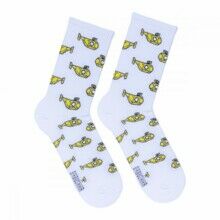 Носки мужские, "Подводные Лодки", белый, 41-45