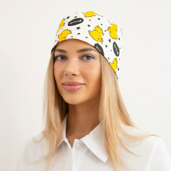 Шапочка медицинская, принт 