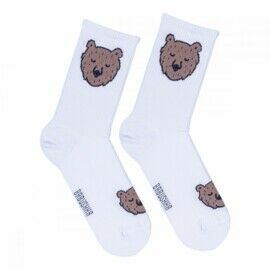 Носки женские, "Мишки", белый, 36-40