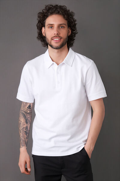 Поло мужское Тезис TZ550, белый, 50