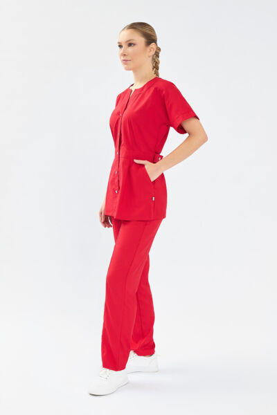 Рубашка женская Тезис TZ462, красный, 50 - фото 2