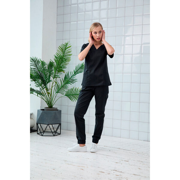 Топ женский Dr. Nice, хирургический, черный, 56 - фото 2