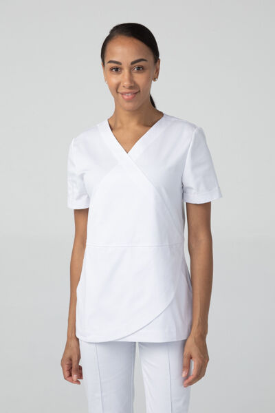 Туника женская Dr. Nice, короткий рукав, белый, 46 - фото 0