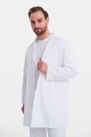 Халат мужской на пуговицах Тезис TZ800, velum, белый, 58
