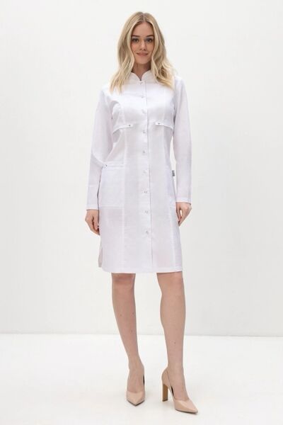 Халат женский 292 Ultra, длинный рукав, белый, 42 - фото 3