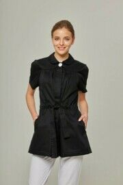 Туника женская Dr. Nice на пуговицах, черный, 48