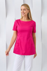 Туника женская Dr. Nice с молнией сзади, короткий рукав, малиновый, 42
