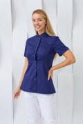 Туника женская Dr. Nice на кнопках, синий, 52