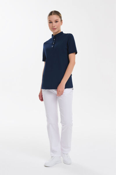 Поло женское Тезис TZ060, темно-синий, 44 - фото 6