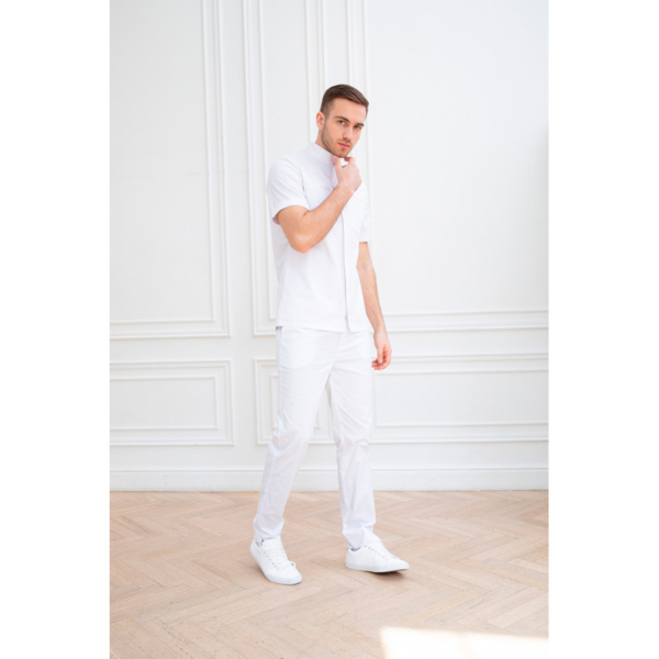 Туника мужская Dr. Nice, на молнии, белый, 50 - фото 2