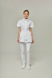 Туника женская Dr. Nice на пуговицах, белый, 52