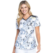 Топ женский Dickies DK602, серые узоры, S