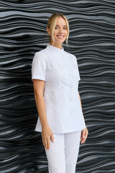 Туника женская Dr. Nice на кнопках, белый, 50 - фото 2