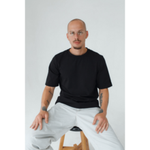 Футболка мужская Тезис TZ510, черный, 54-56