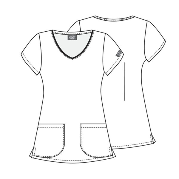 Топ женский Dickies DK700, жизнь медсестры, XS - фото 2