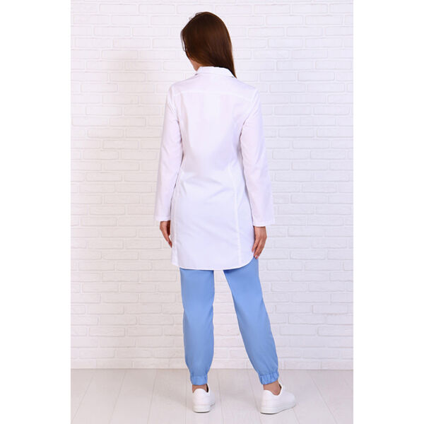 Халат женский 256, длинный рукав, белый, 40 - фото 3