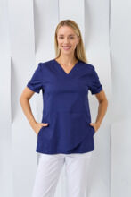 Туника женская Dr. Nice, короткий рукав, синий, 48
